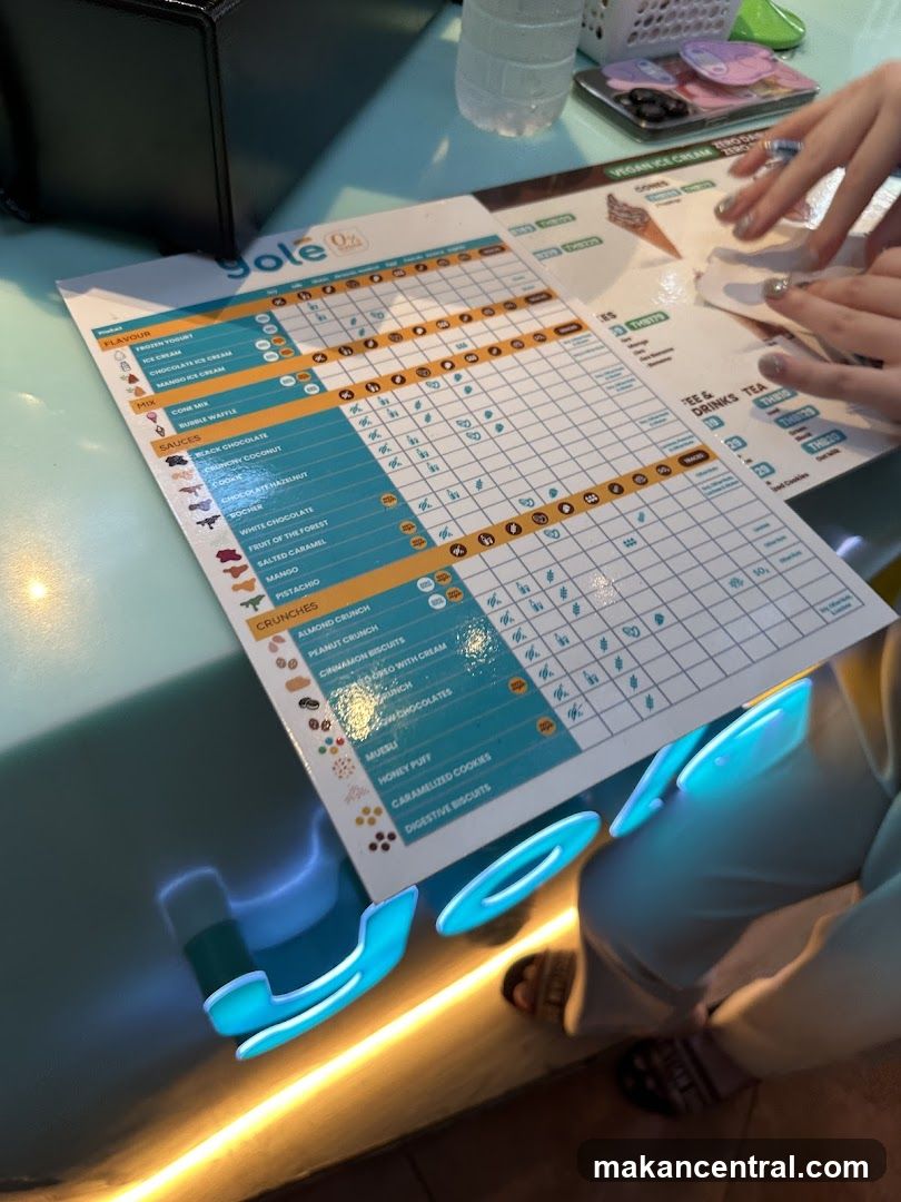 Sole Menu