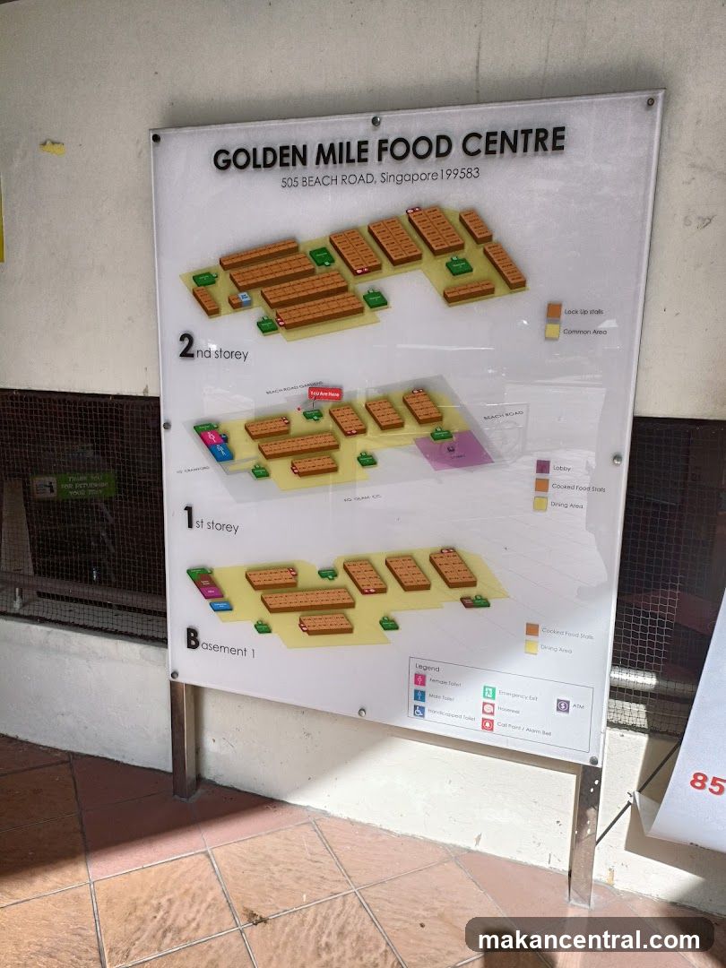 Golden Mile Food Centre Map