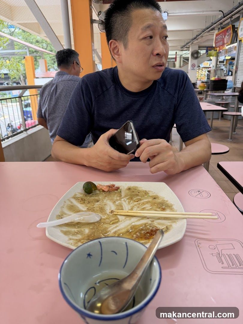 Man at a hawker stall