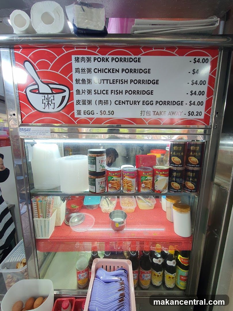 Porridge Menu