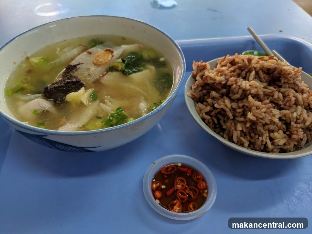 Rice and Soup Dish