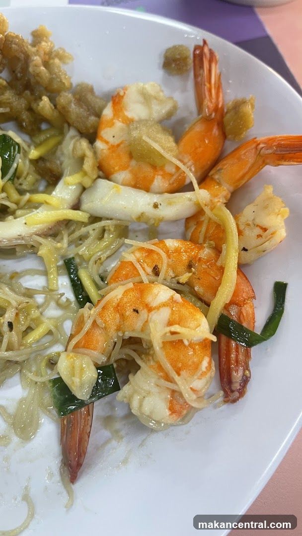 传统炒虾面