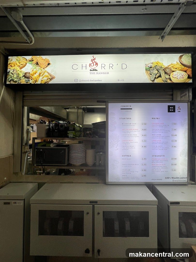 Charr'd The Hawker Menu