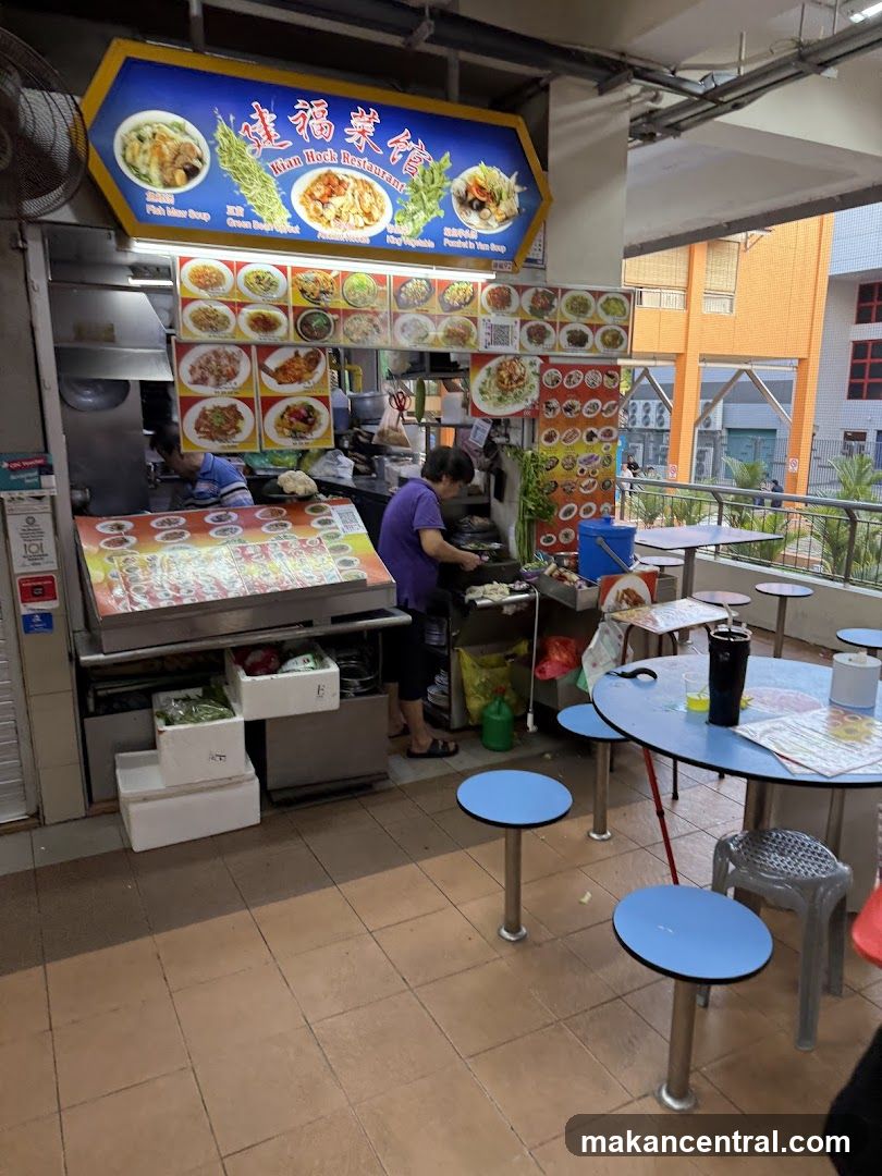 Restaurant Stall with Food Displays