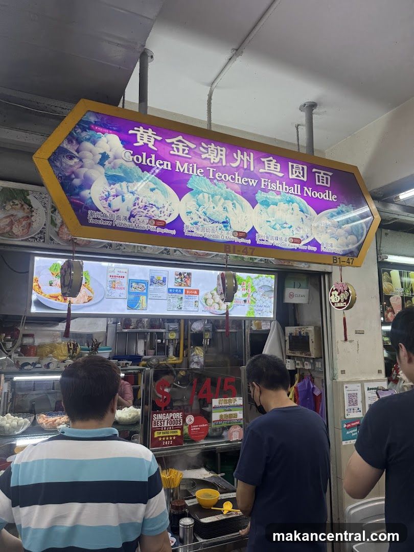 Golden Mile Teochew Fishball Noodle Stall