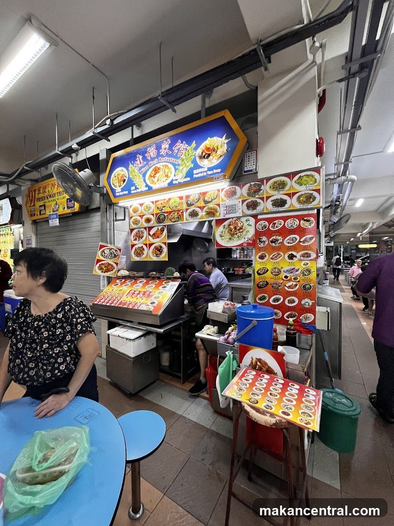 Food Stall with Menu and Pictures