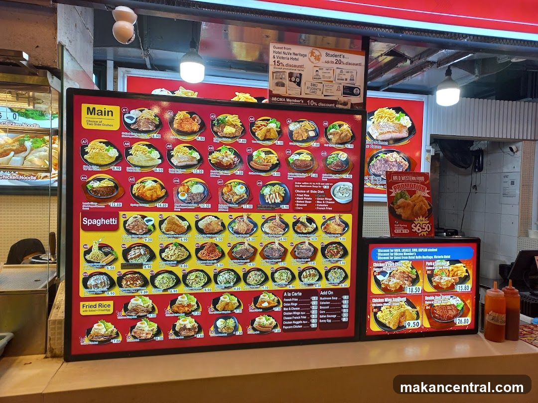 Western Food Menu