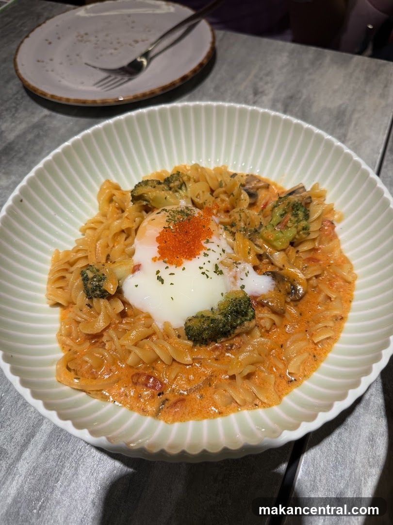 Pasta with Egg and Broccoli