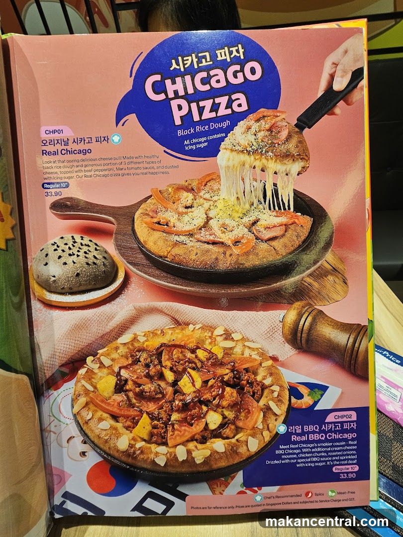 Chicago Pizza Menu