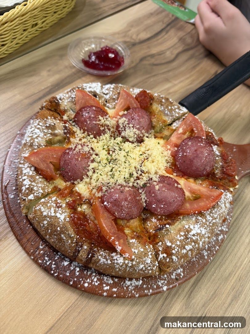 Pizza with Sausage and Tomatoes
