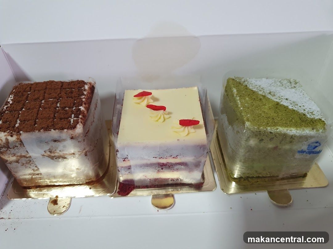 Three Square Cakes in a Box
