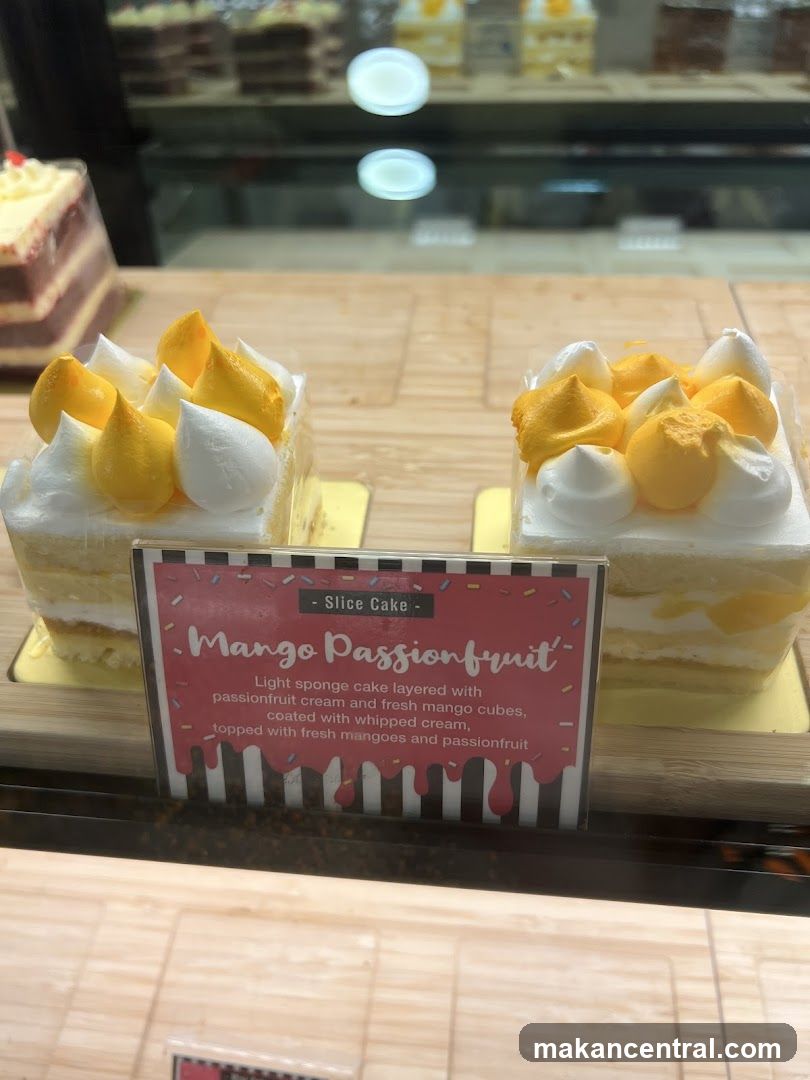 Mango Passionfruit Slice Cake