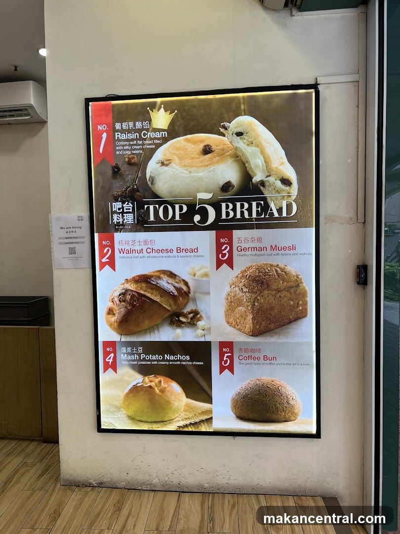 Top 5 Bread Menu