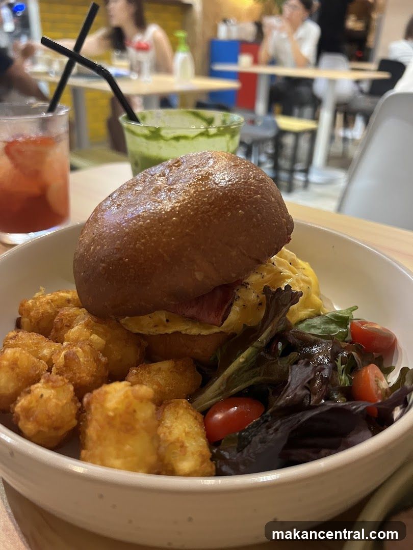 Burger and Tater Tots