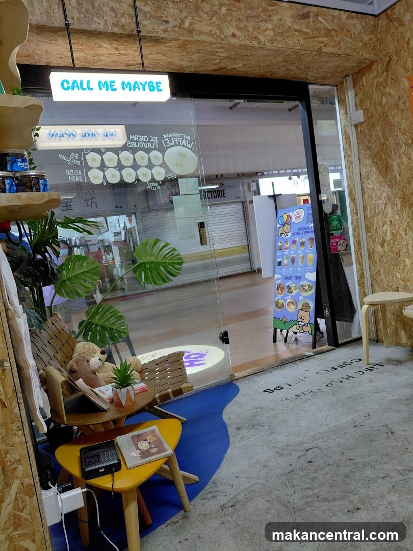 Cafe Interior with Seating and Signage