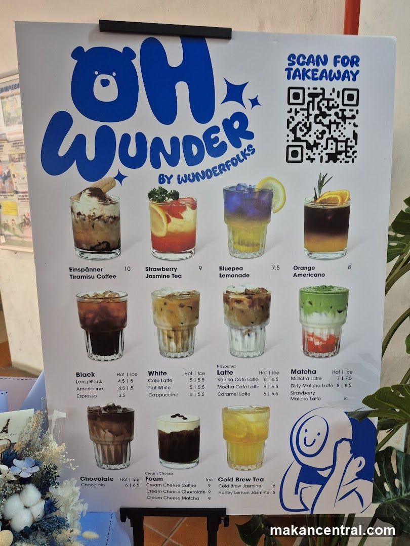 Oh Wonder Menu