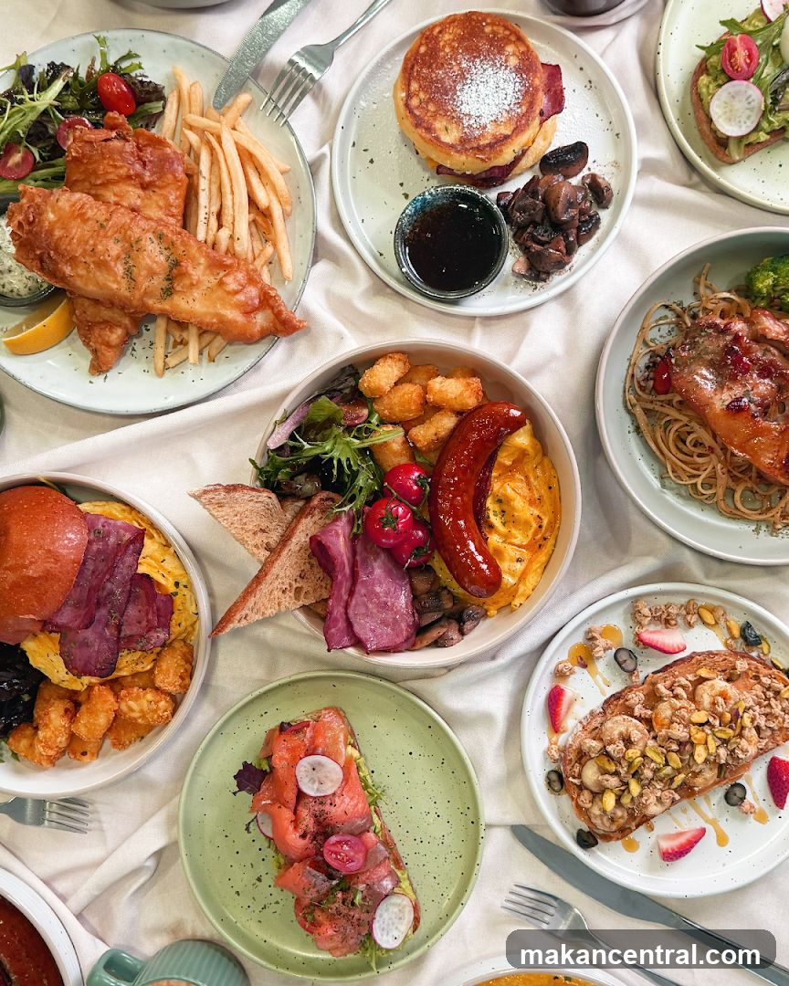 Assortment of Breakfast Dishes