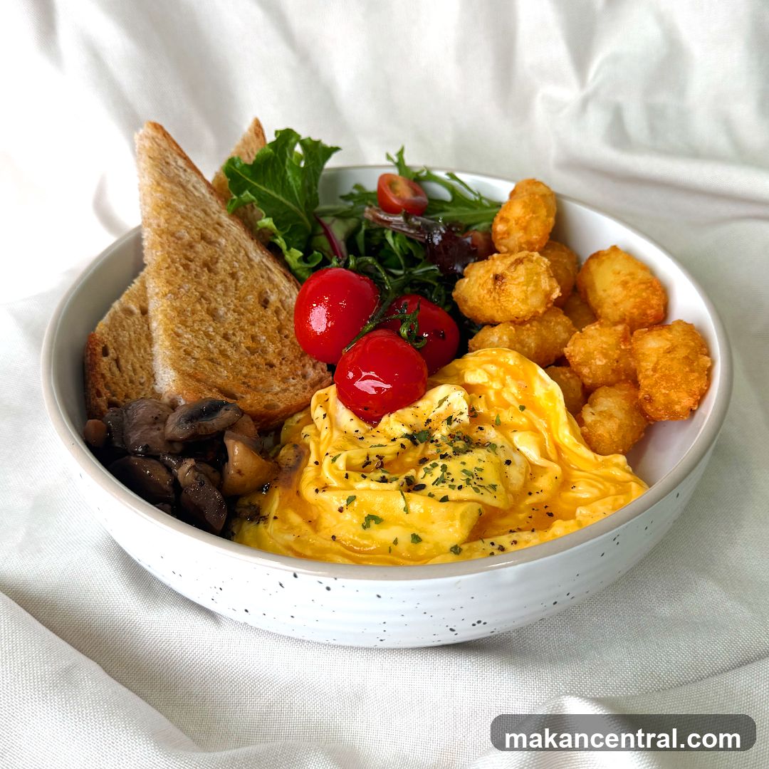 Scrambled Eggs Breakfast Bowl