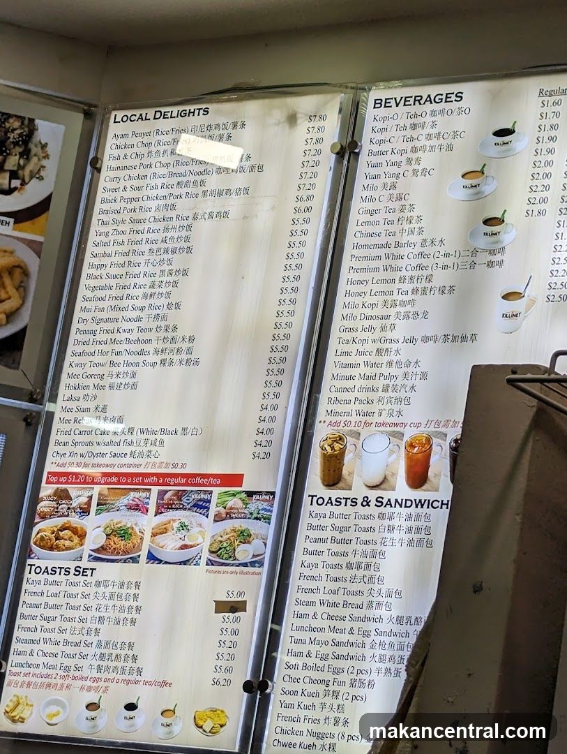 Local Delights & Beverages Menu