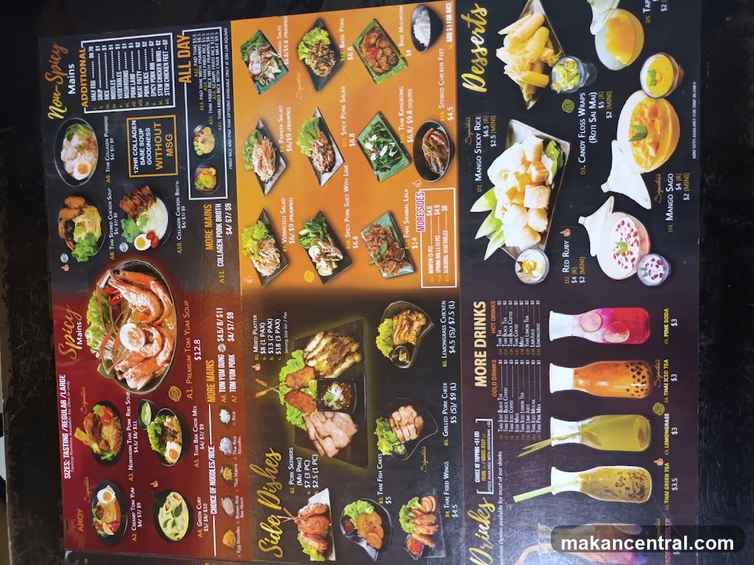 Thai Menu