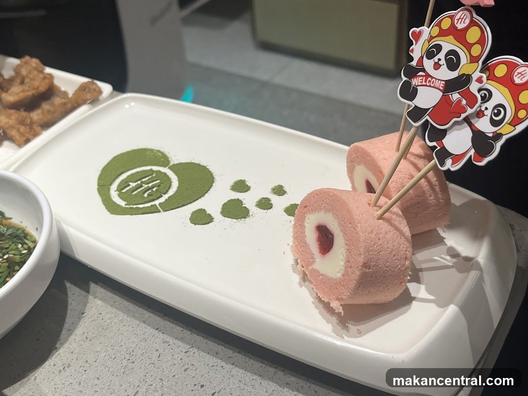 Dessert Platter with Panda Decorations