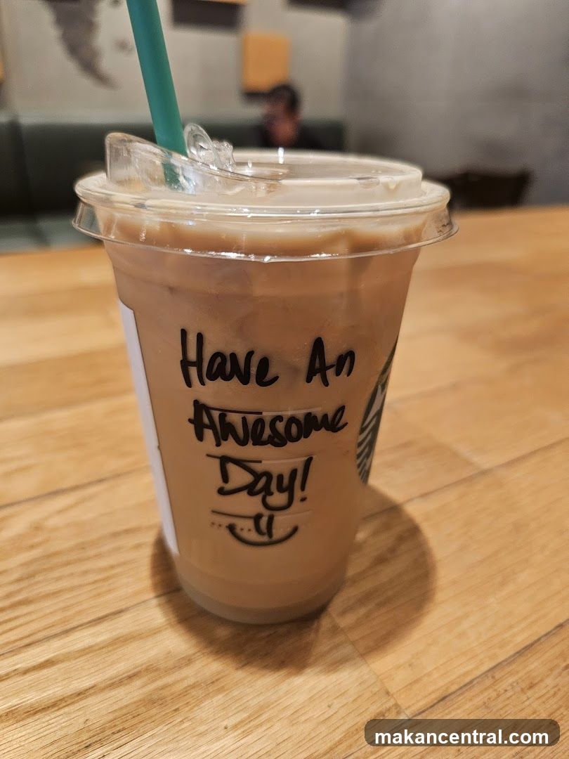 Iced Coffee with Message