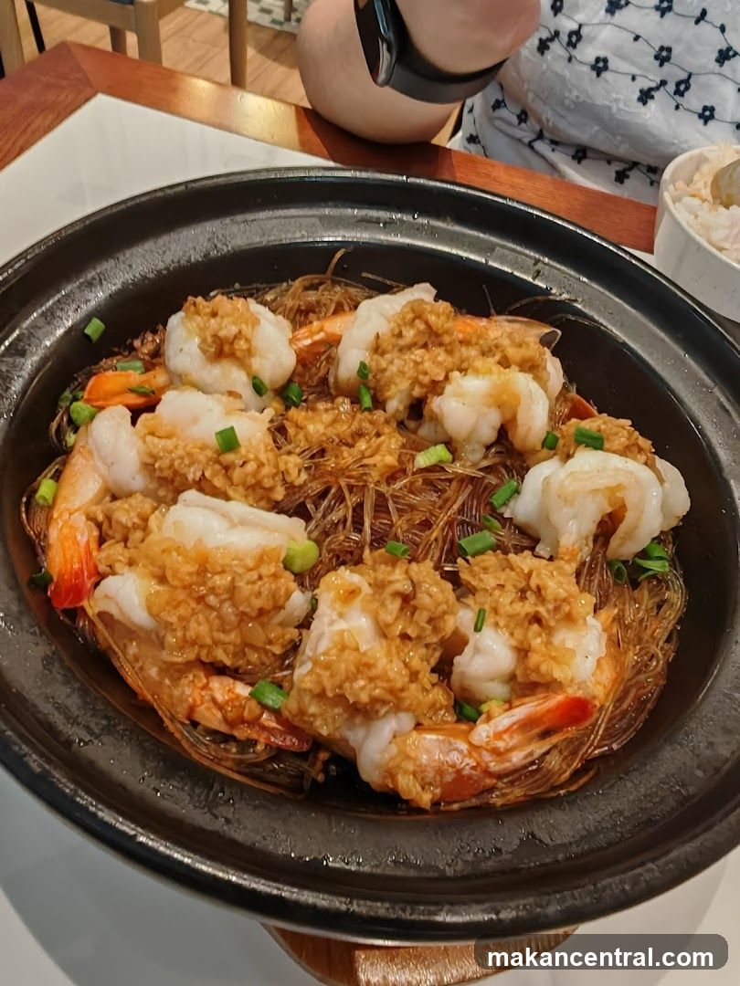 Steamed Prawns with Glass Noodles
