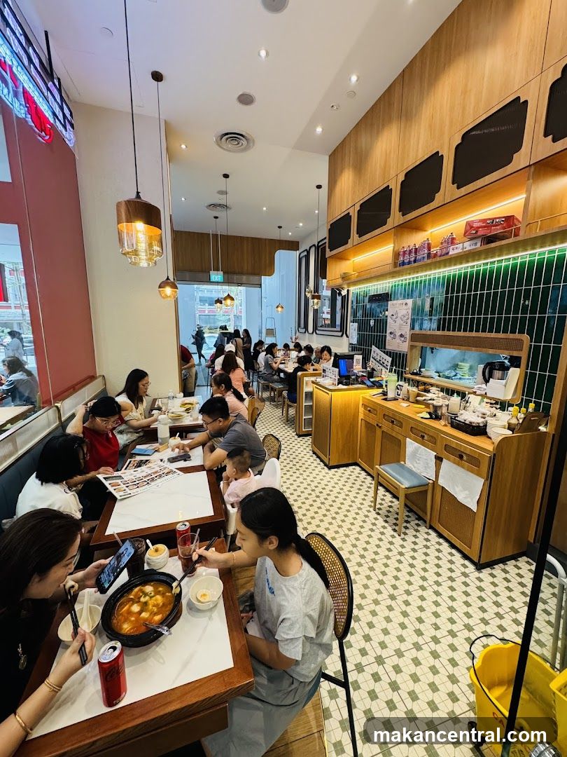 Restaurant Interior with Diners