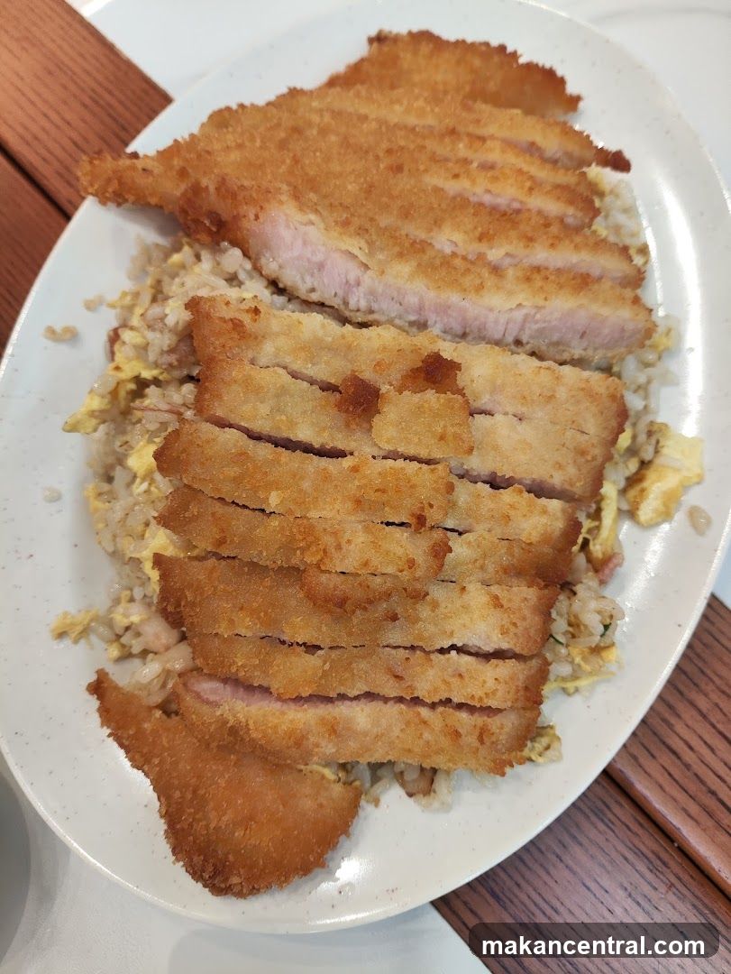 Pork Cutlet with Fried Rice
