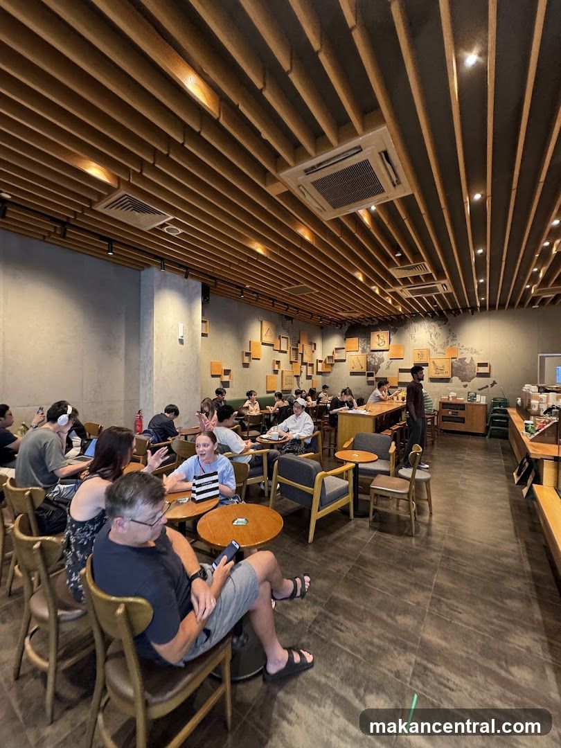 Cafe Interior with Patrons