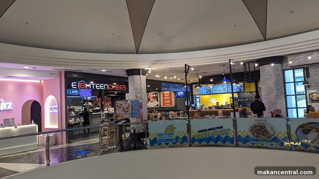 Food court in a mall