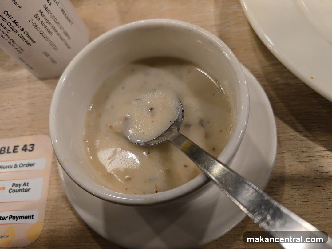 Creamy Soup with Spoon