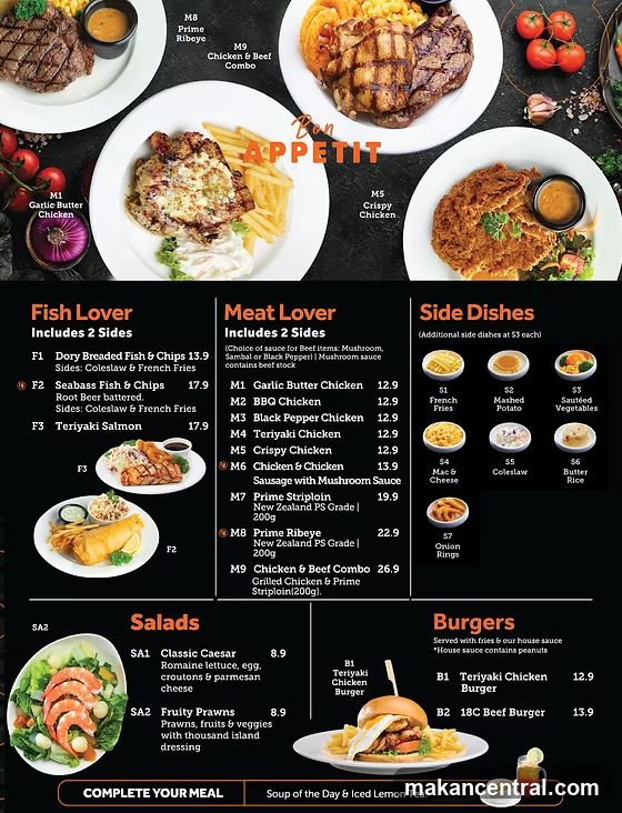 Bon Appetit Menu