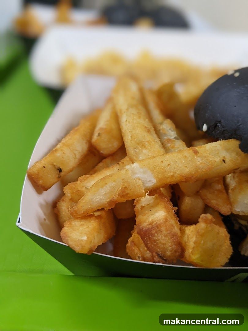French Fries and Burger