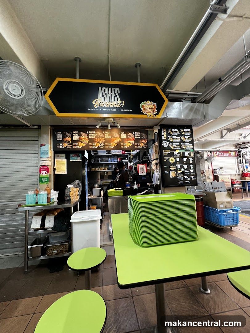 Restaurant storefront with menu