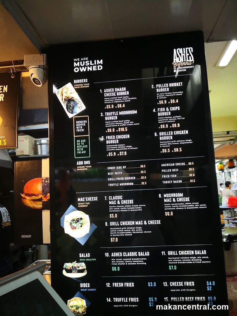 Ashes Burnnit Menu