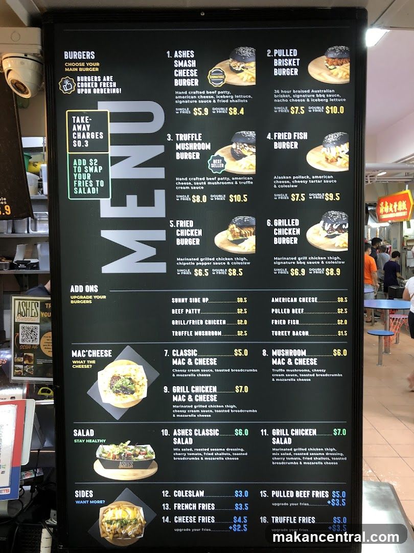 Ashes Menu