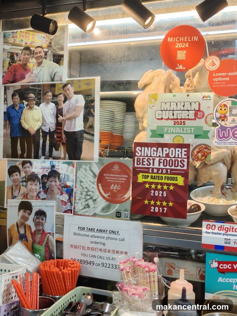 Restaurant Display with Awards and Photos