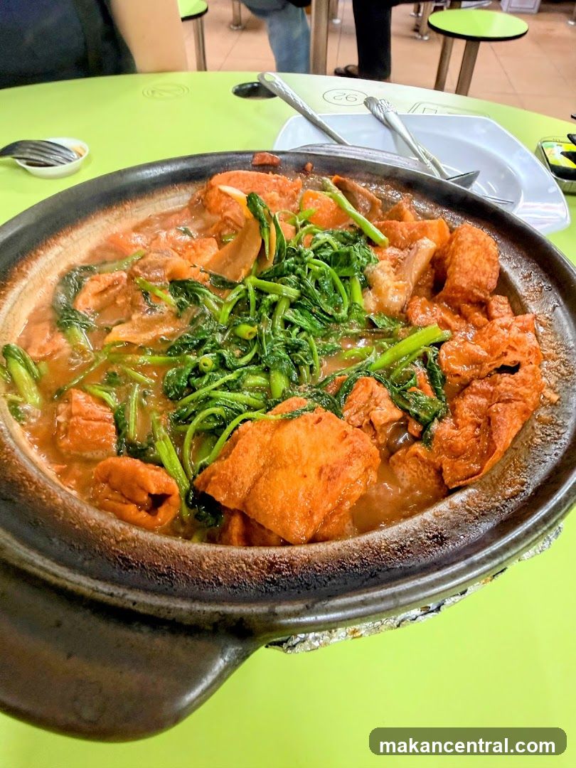 Claypot Dish with Greens