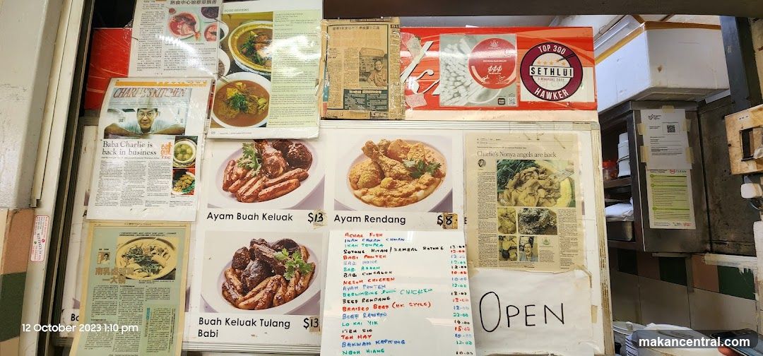 Charlie's Kitchen Menu and Advertisements