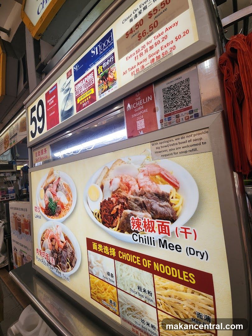Food Stall Menu and Awards