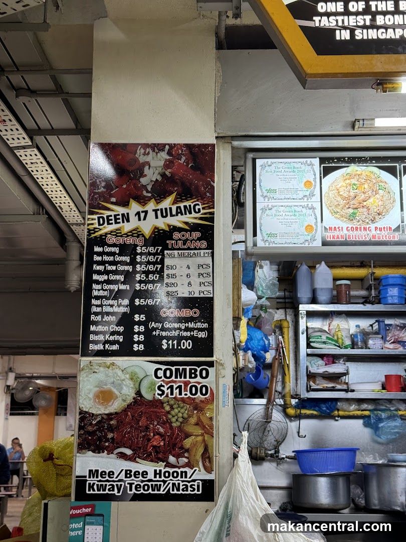 Food Stall Menu and Awards