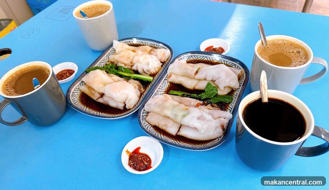 Steamed Rice Rolls and Coffee