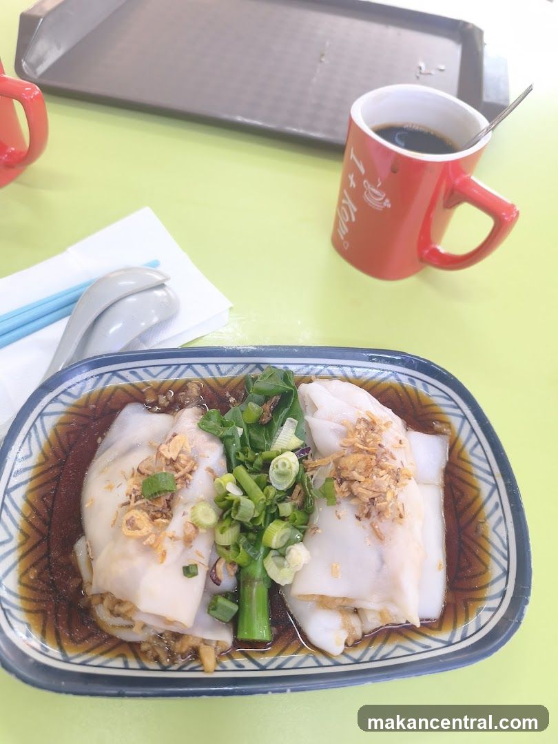 Chee Cheong Fun with Coffee