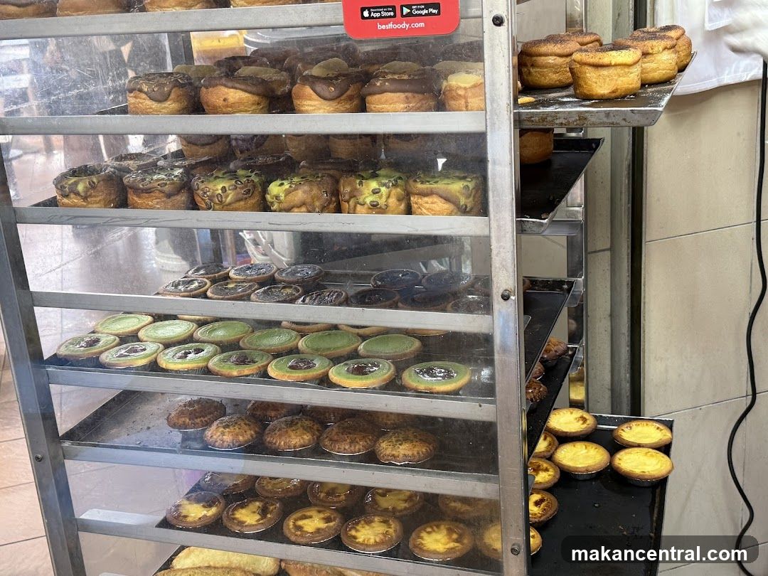 Pastries in a Display Case