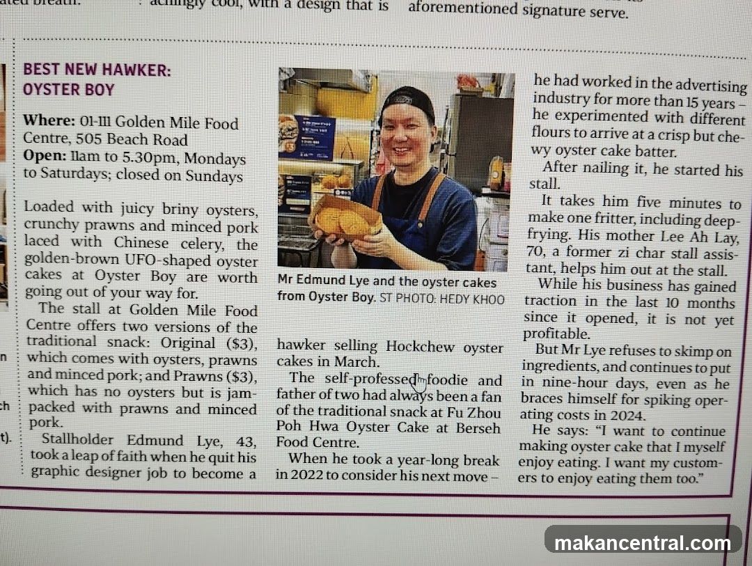 Oyster Boy Hawker Feature