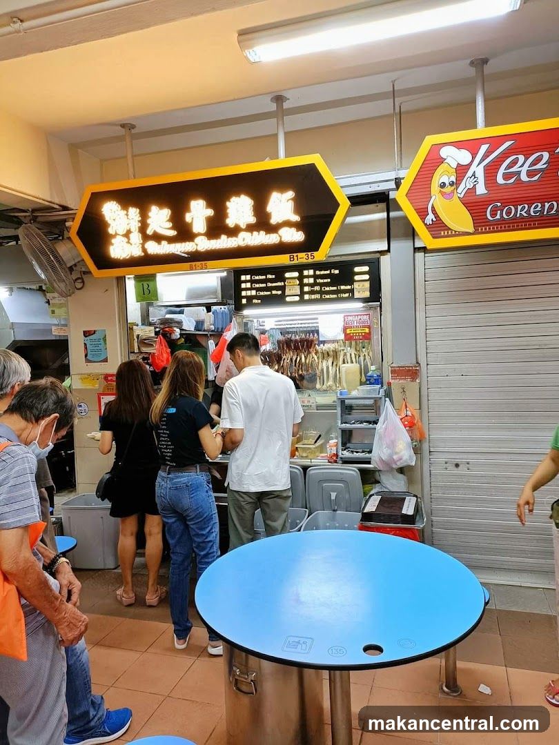 Food Stall with Customers
