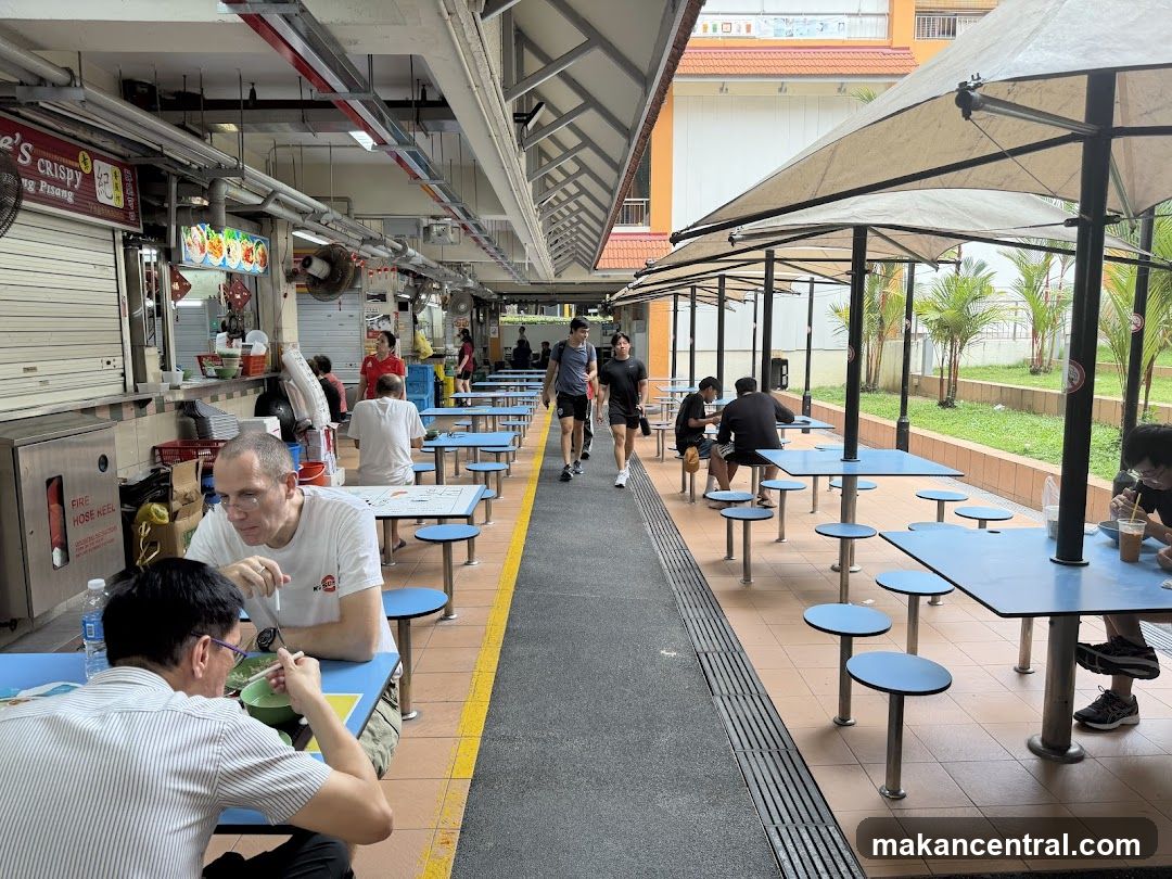 Outdoor Food Court with Dining Tables