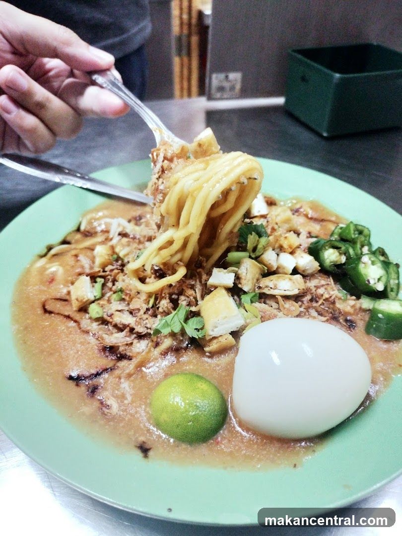 Noodles with Gravy and Egg