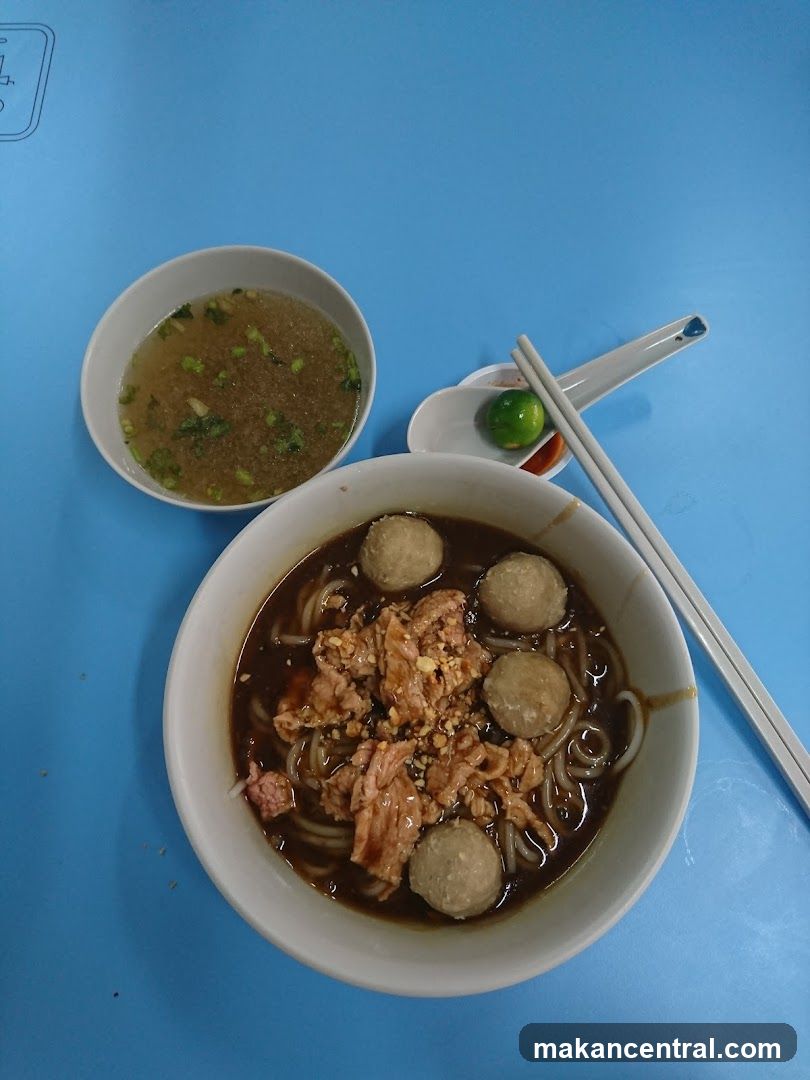 Noodle Soup with Meatballs